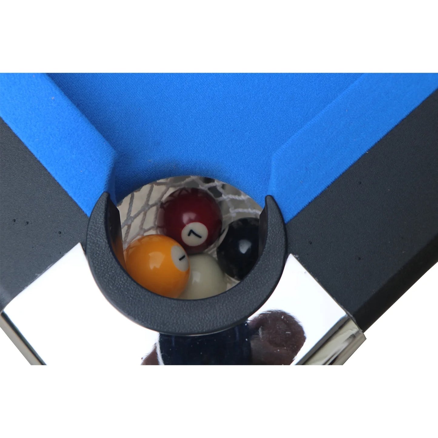 Billiards Table with Cues, Ball, Rack, Chalk, Foldable Pool Table for Recreation Game Rooms, Space-Saving Entertainment