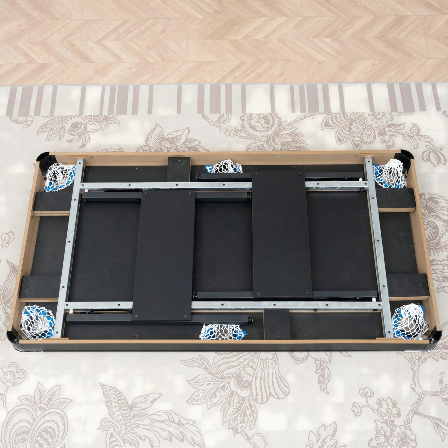 Billiards Table with Cues, Ball, Rack, Chalk, Foldable Pool Table for Recreation Game Rooms, Space-Saving Entertainment
