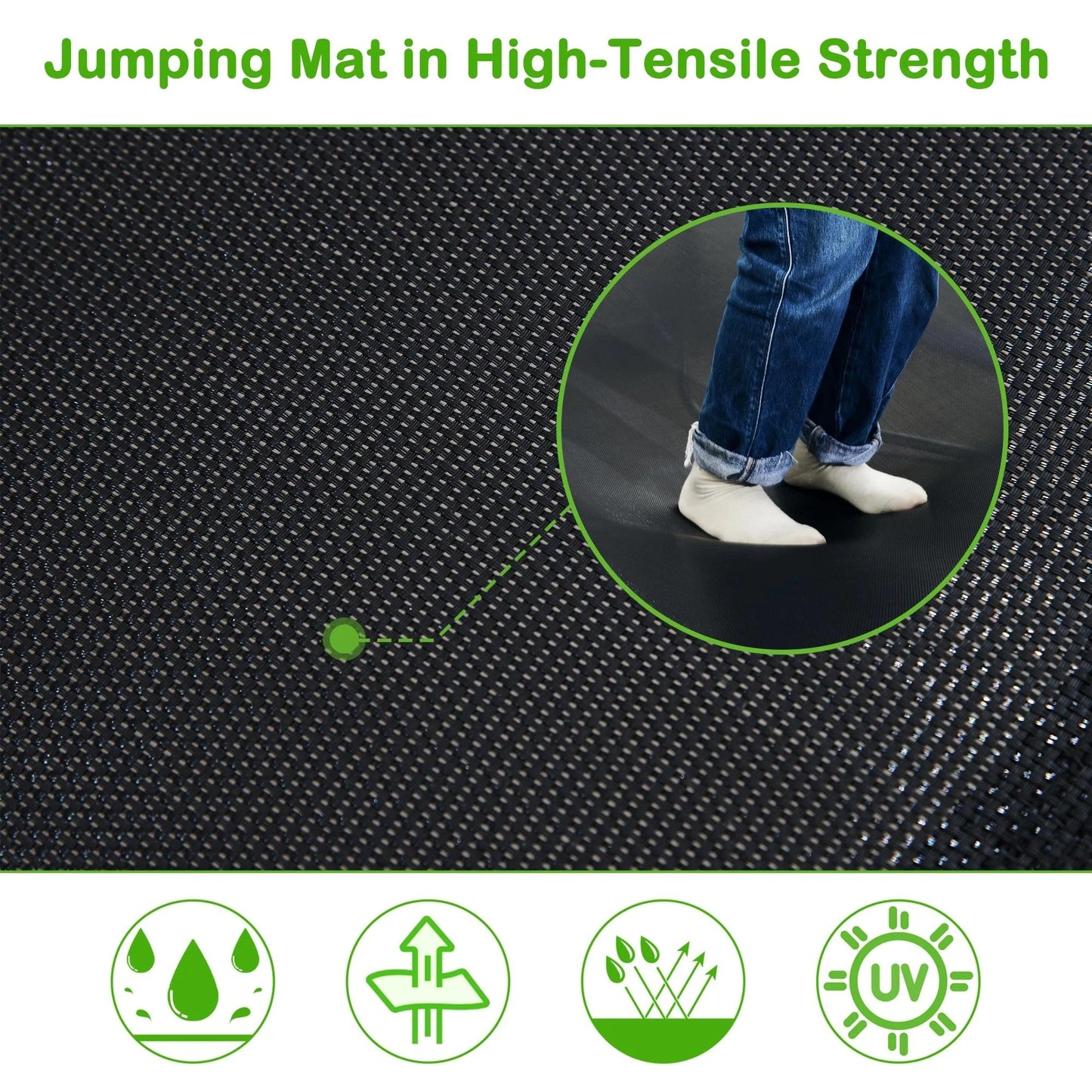 7FT Trampoline for Kids with Safety Enclosure Net, Pentinm Toddler Trampoline with Removable Slide, Upgrade Recreational Trampoline with Jumping Mat for Indoor Outdoor Backyard, Green